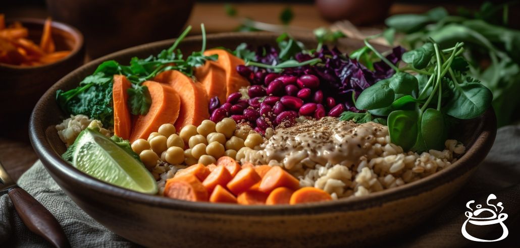 Healthy veggie bowl